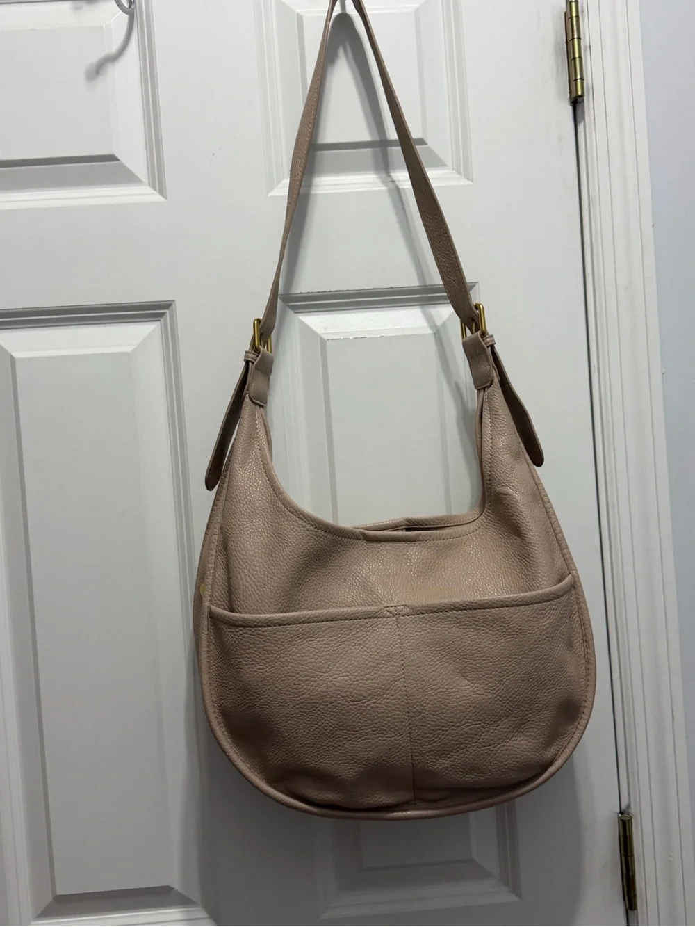 Antik Kraft Classic Pebbled PU Hobo Bag with cosmetic bag